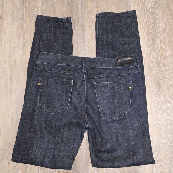 Express Jeans Women’s Size 2S, Zelda Skinny Leg Low Rise Dark Wash - Picture 1 of 3